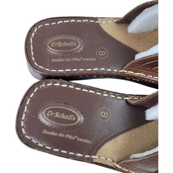 Dr Scholl’s Women’s Shoes Brown Leather Reba II Comfort Sandals Size 8 - Picture 9 of 11
